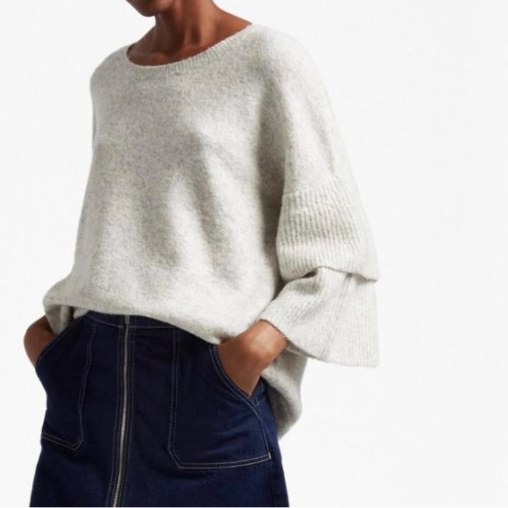 French Connection Heather Ruffle Layered Sweater